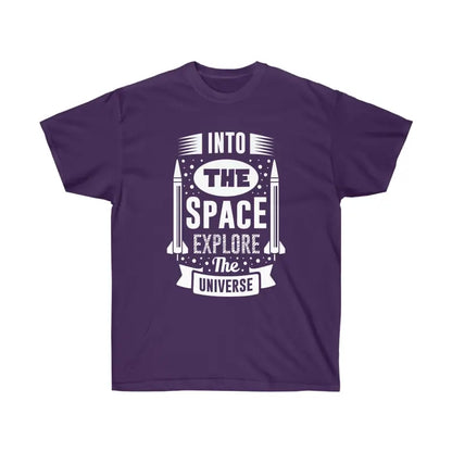 Blast off in Style with the Ultra Cotton Tee for Space Lovers! - Purple / s T-shirt