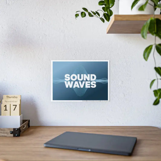 Transform your Space with Sound Waves Gloss Posters - 16.5’’ x 11.7’’ (horizontal) / Glossy Poster