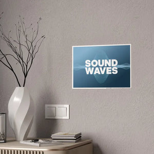 Sound Waves Gloss Posters - Vibrant Wall Art Decor - Dipaliz
