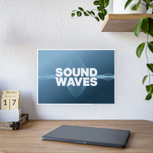 Sound Waves Gloss Posters - Vibrant Wall Art Decor - Dipaliz