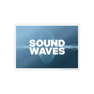 Sound Waves Gloss Posters - Vibrant Wall Art Decor - Dipaliz
