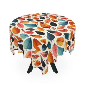 Autumn Leaves Tablecloth - Exquisite Fall Design - Dipaliz - one Size / White - Tablecloths