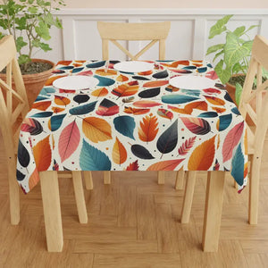 Autumn Leaves Tablecloth - Exquisite Fall Design - Dipaliz - one Size / White - Tablecloths