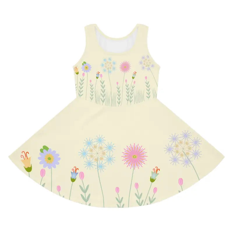 Wildflower Sleeveless Sundress for Little Fashionistas - All Over Prints