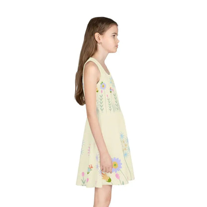 Wildflower Sleeveless Sundress for Little Fashionistas - All Over Prints