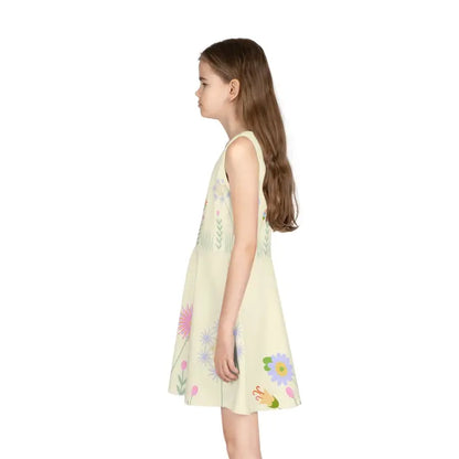 Wildflower Sleeveless Sundress for Little Fashionistas - All Over Prints