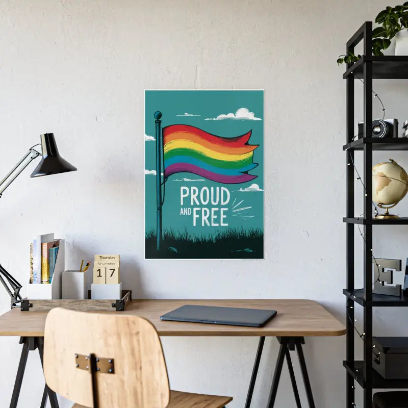 Bold Self-expression with High-gloss Gay Pride Posters! - Poster