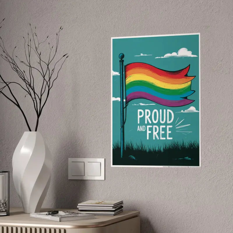 Bold Self-expression with High-gloss Gay Pride Posters! - 16.5’’ x 23.4’’ (vertical) / Glossy Poster