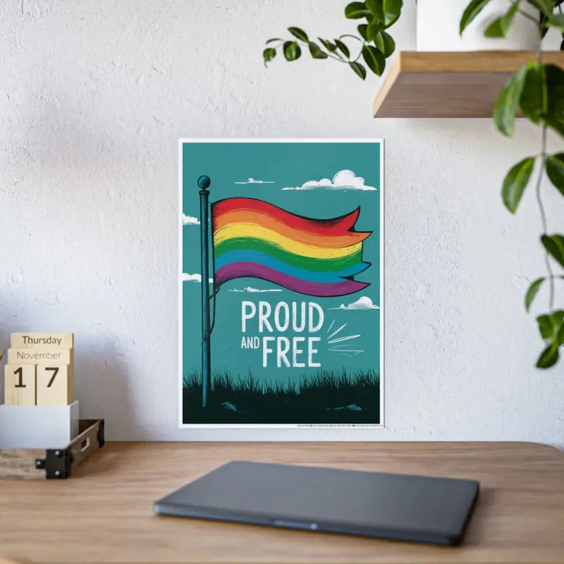 Bold Self-expression with High-gloss Gay Pride Posters! - Poster