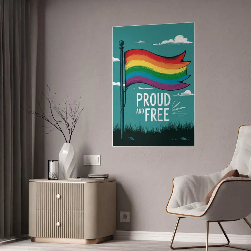 Bold Self-expression with High-gloss Gay Pride Posters! - 33.1’’ x 46.8’’ (vertical) / Glossy Poster