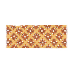 Orange Floral Scarf - Sheer Polyester Sports Fan Accessory - Dipaliz - 27’’ × 73’’ - Scarves