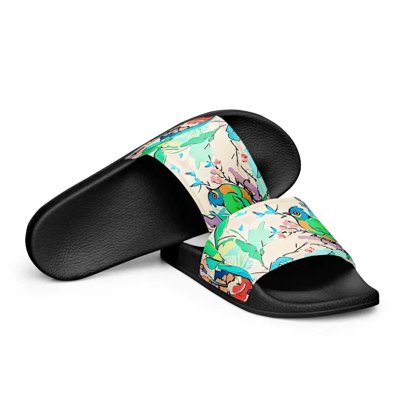 Splash Into Style with Birds on Trees Women’s Slides - Shoes