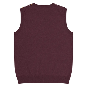 Fair Isle Winter Pattern Knit V-neck Vest - Dipaliz - Vests