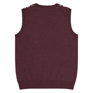 Fair Isle Winter Pattern Knit V-neck Vest - Dipaliz - Vests