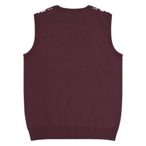 Fair Isle Winter Pattern Knit V-neck Vest - Dipaliz - Vests