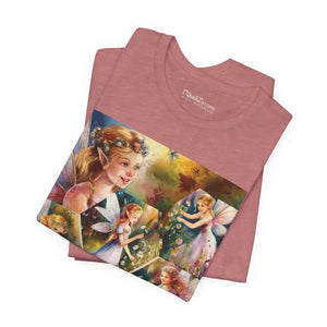 T-shirt - Enchanted Forest Unisex Jersey Tee - Magical Fairy Design - Dipaliz