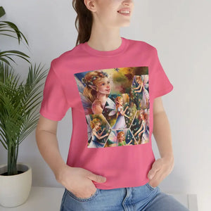 T-shirt - Enchanted Forest Unisex Jersey Tee - Magical Fairy Design - Dipaliz
