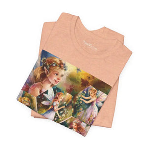 T-shirt - Enchanted Forest Unisex Jersey Tee - Magical Fairy Design - Dipaliz