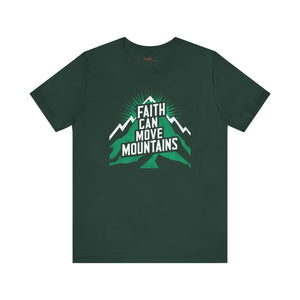 Soft Comfort Jersey Tee - Faith Moves Mountains - Dipaliz - T-shirts
