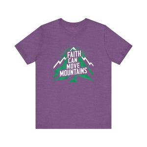Soft Comfort Jersey Tee - Faith Moves Mountains - Dipaliz - T-shirts