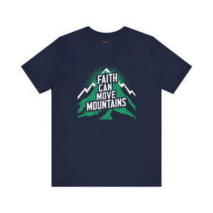 Soft Comfort Jersey Tee - Faith Moves Mountains - Dipaliz - T-shirts