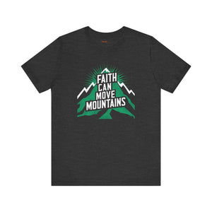 Soft Comfort Jersey Tee - Faith Moves Mountains - Dipaliz - T-shirts