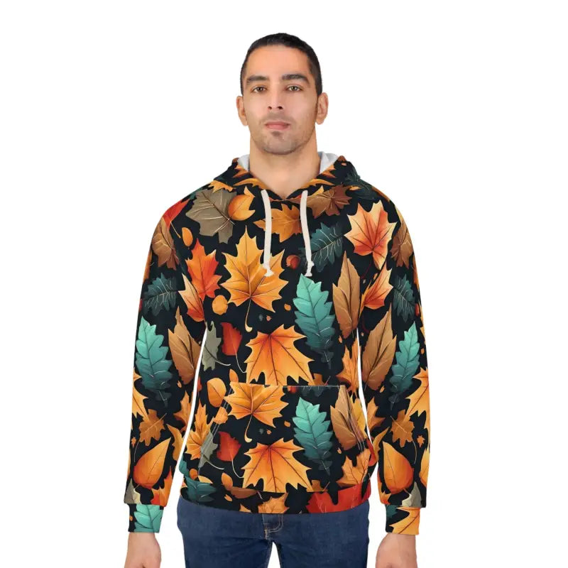 Colorful Fall Foliage Pullover Hoodie – Cozy & Vibrant! - All Over Prints