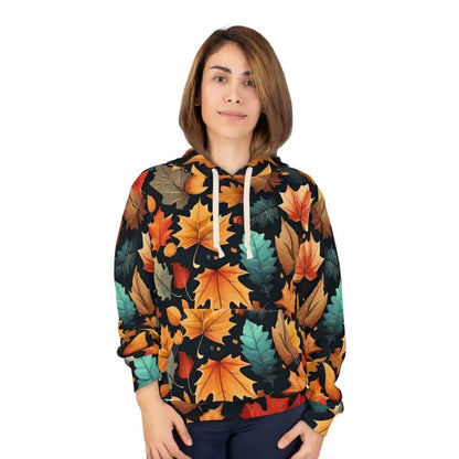 Colorful Fall Foliage Pullover Hoodie – Cozy & Vibrant! - Xs All Over Prints