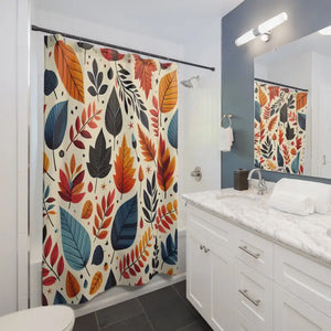 Fall Foliage Shower Curtain - Durable Polyester Design - Dipaliz - 71’’ × 74’’ - Curtains