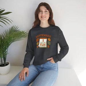 Fall Inspired Crewneck - Cozy Autumn Vibes Soft Warmth - Dipaliz - Sweatshirts