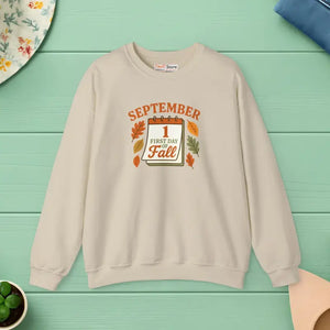 Fall Inspired Crewneck - Cozy Autumn Vibes Soft Warmth - Dipaliz - Sand / s - Sweatshirts