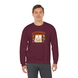 Fall Inspired Crewneck - Cozy Autumn Vibes Soft Warmth - Dipaliz - Sweatshirts