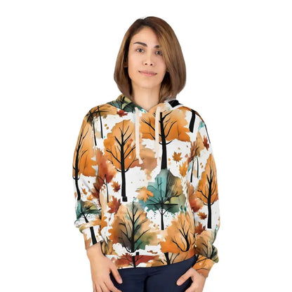 Cozy Fall Leaves Pullover Hoodie - Hoodies