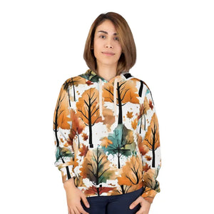 All Over Prints - Fall Leaves Pullover Hoodie - Cotton Polyester Aop - Dipaliz
