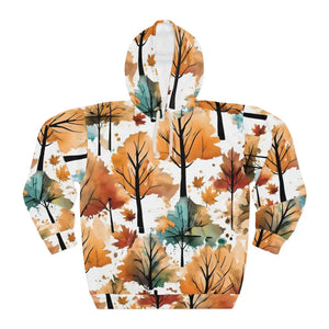 Pullover Hoodie Fall Leaves Cotton and Polyester Comfort Dipaliz - s - Hoodies