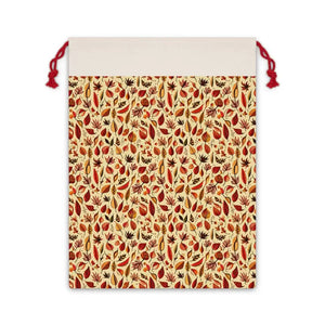Fall Leaves Linen Bag - Eco Friendly Autumn Style - Dipaliz - 19.7’’ x 26’’ - Gift Bags