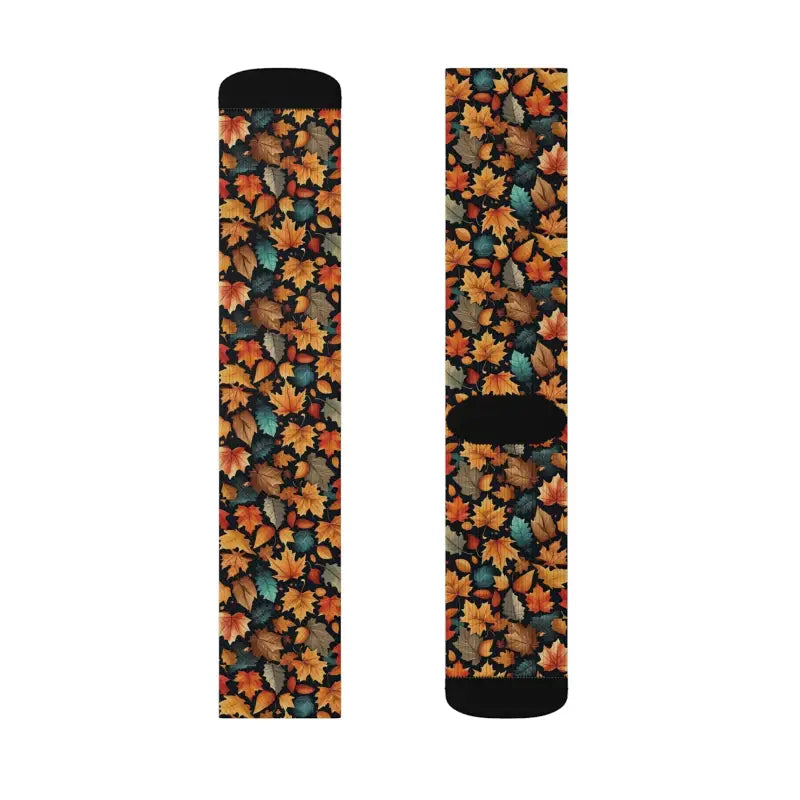 Cozy Up with Fall Leaves Pattern Socks for Autumn Bliss!