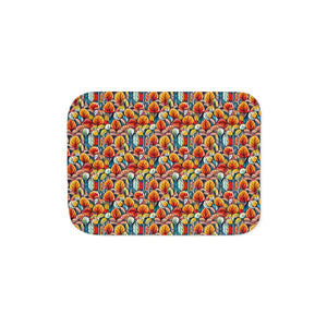 Fall Leaves Pattern Blanket – Sherpa Fleece - Dipaliz - Blankets