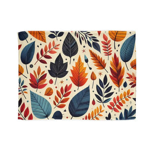 Fall Leaves Soft Minky Blanket - Cozy Polyester - Dipaliz - 30’’ × 40’’ - Blankets