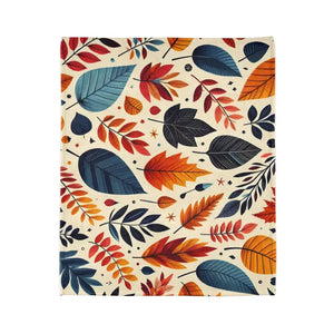 Fall Leaves Soft Minky Blanket - Cozy Polyester - Dipaliz - Blankets