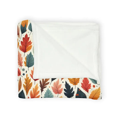 Cozy Up with Soft Fall Leaves Pattern Blanket - Home Decor