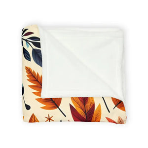 Fall Leaves Soft Minky Blanket - Cozy Polyester - Dipaliz - Blankets