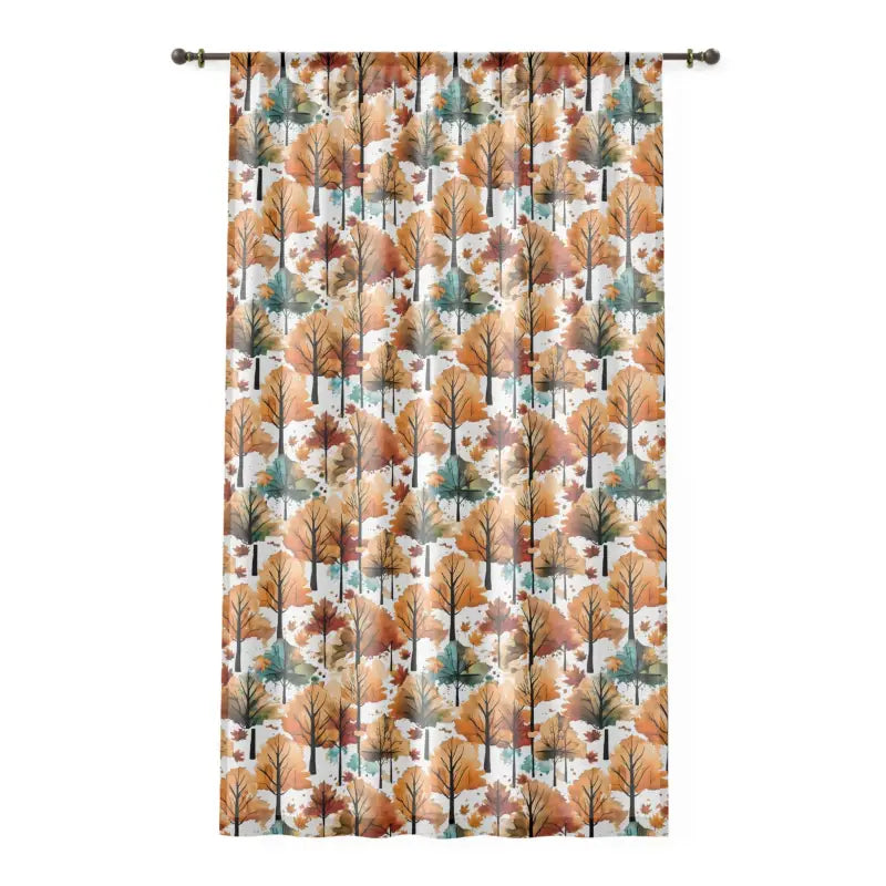 Cozy Up with Autumn Splendor Window Curtains for your Home Decor - Sheer / White / 50’’ × 84’’