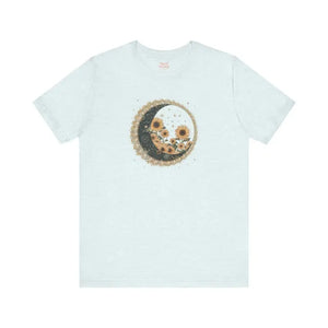 T-shirt - Moonlit Garden Tee - Floral Comfort Style - Dipaliz