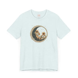 T-shirt - Moonlit Garden Tee - Floral Comfort Style - Dipaliz