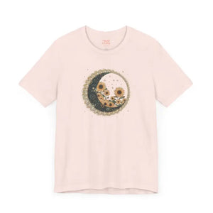 T-shirt - Moonlit Garden Tee - Floral Comfort Style - Dipaliz