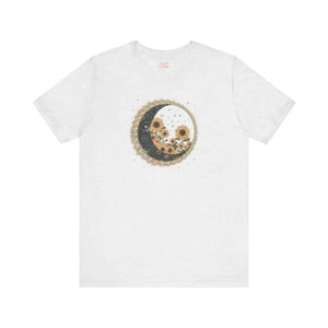 T-shirt - Moonlit Garden Tee - Floral Comfort Style - Dipaliz