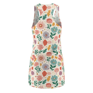 Sew Racerback Dress - Pastel Flowers Design - Dipaliz - Dresses