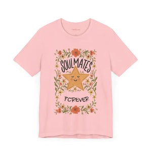 Soulmates Forever Cotton Tee Jersey Short Sleeve - Dipaliz - T-shirts