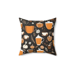 Polyester Square Pillow - Cozy Fall Decor Style - Dipaliz - 14’’ × - Throw Pillows